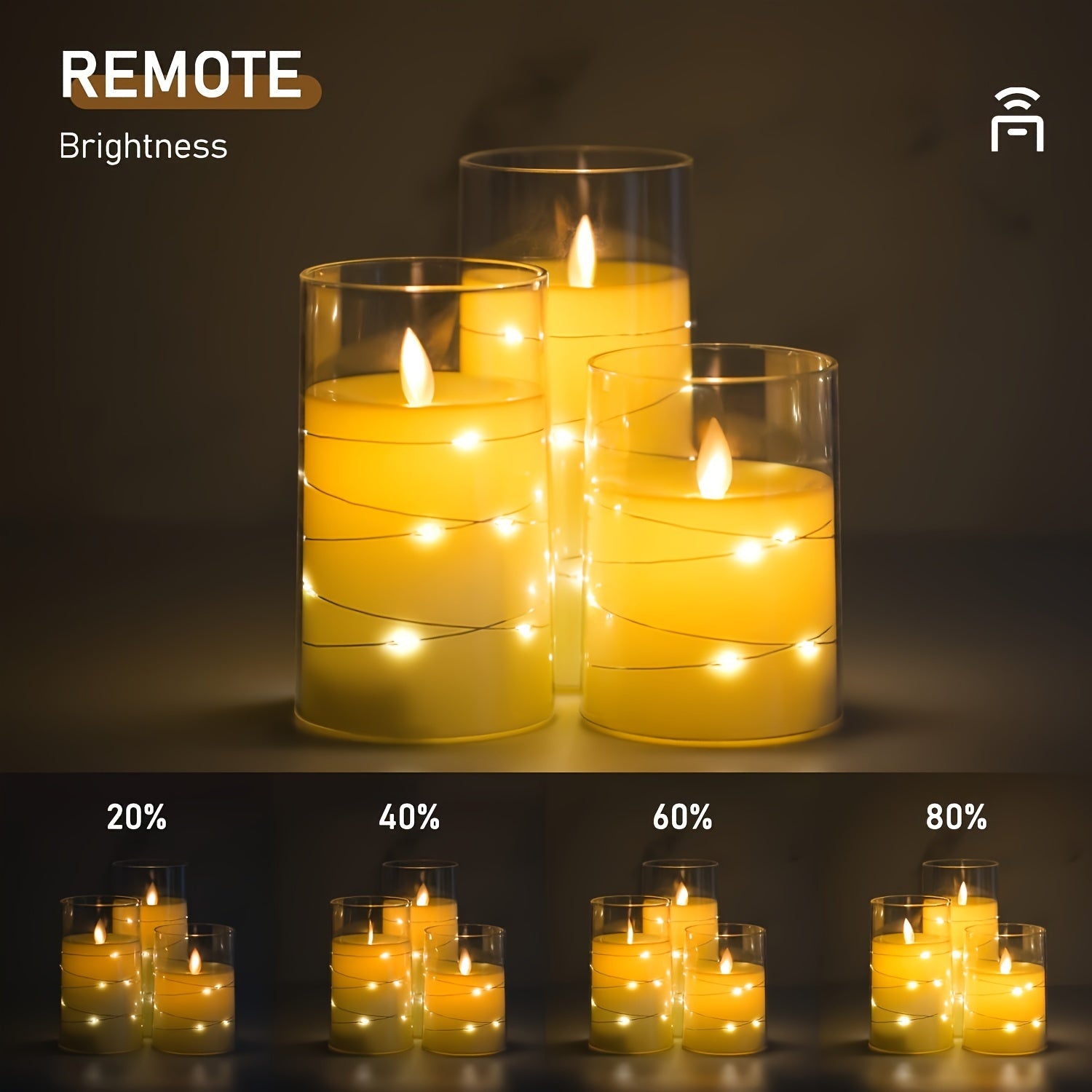 RomanticGlow – LED Candle Set with Remote Control