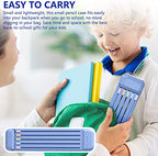 Multifunctional Pencil Case for Kids with 5pcs Pencils2B, Eraser and Ruler