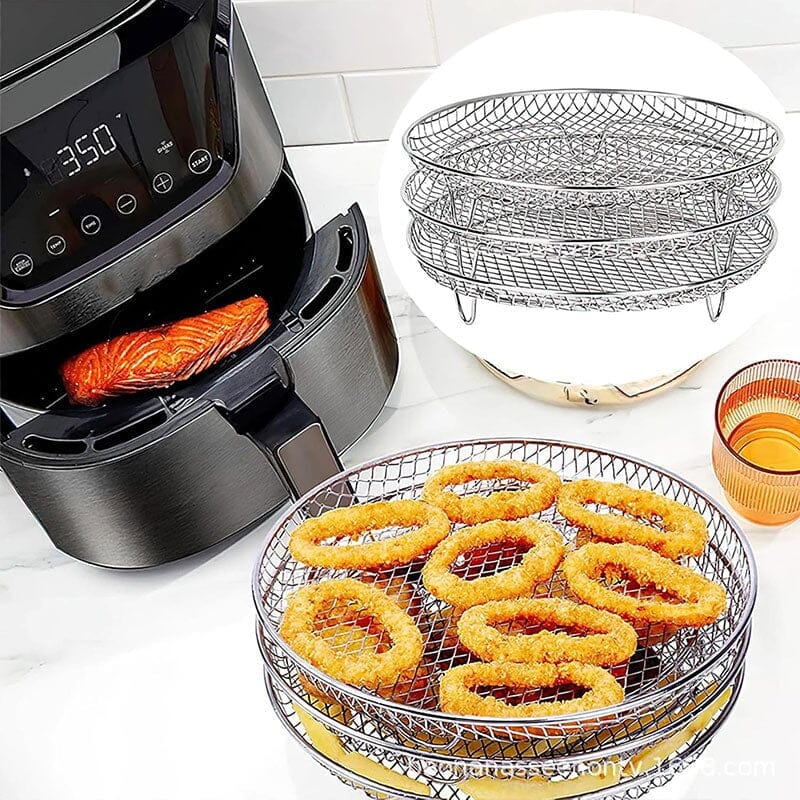 Stackable 3-layer Air Fryer Stand