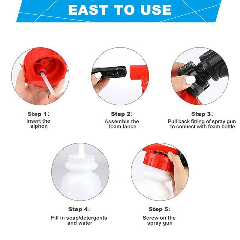Foam Sprayer with High-Pressure Nozzle – Efficient Cleaning Gun for Garden and Home
