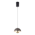 Elegant pendant lamp in pod shape with dimming function