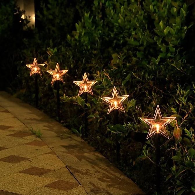 SnowGlow - Solar Pathway Lights for festive outdoor charm