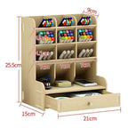 PenBox | Desk Organizer | Wood Pencil Holder | Stylish and Efficient Storage Solution