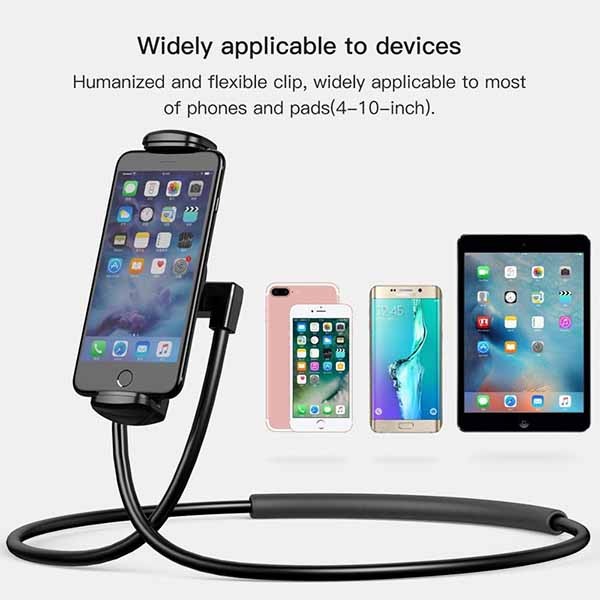 Adjustable Neck Phone Holder for 3.5–6.3 Inch Devices