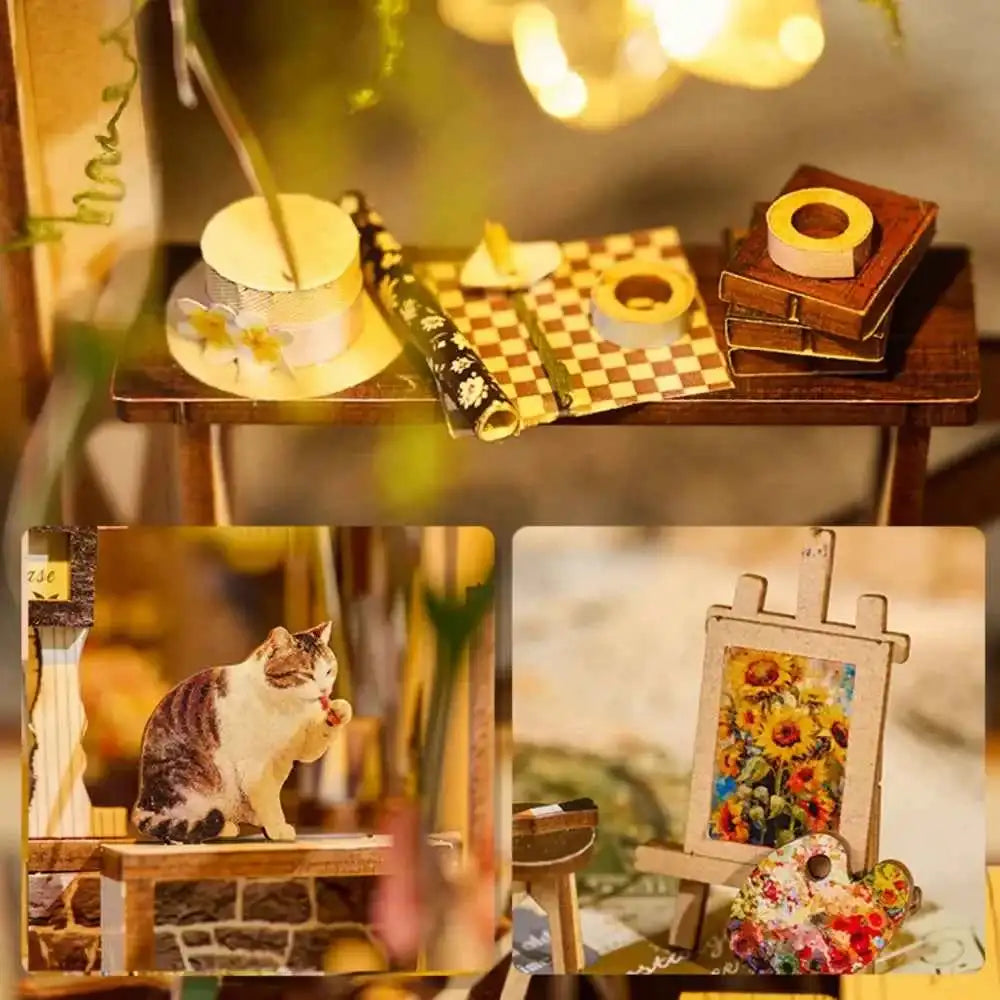 Serene Flower House DIY Book Nook Kit