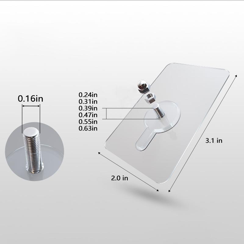 Non-perforating, non-marking screw stickers, 10 pieces