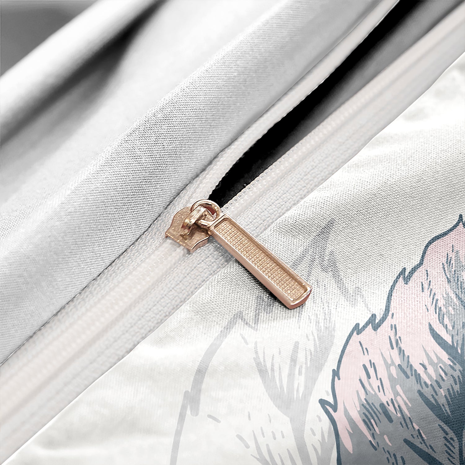 PetalFlight - Soft Floral and Bird Bed Linen