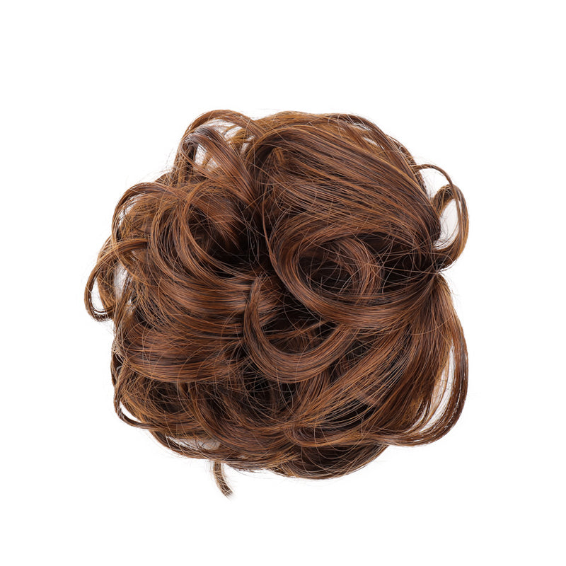 Bun Clipping Flower Buds Wig