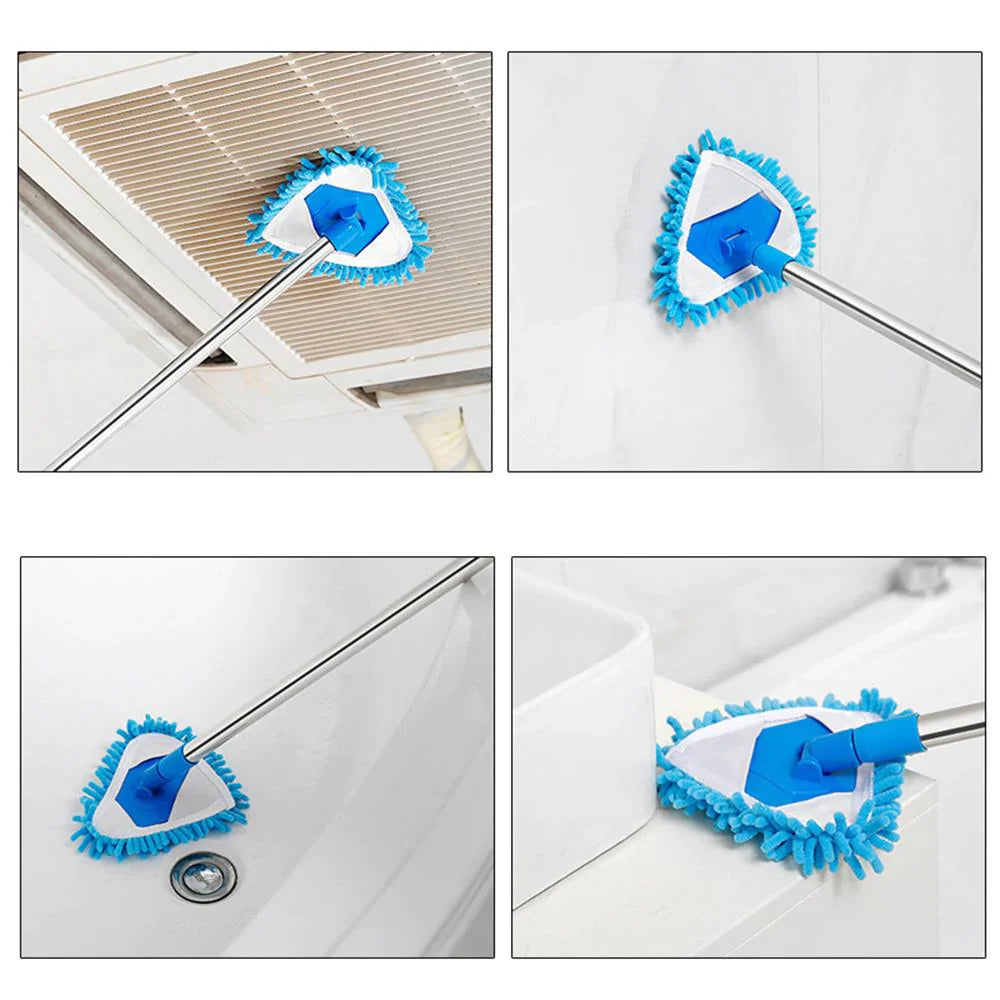 180 Degree Rotatable Adjustable Microfiber Telescopic Triangle Mop