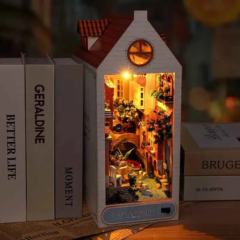 Bruges Ancient City DIY Book Nook Kit