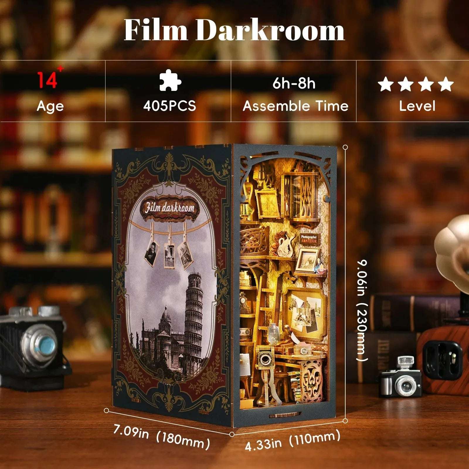 Film Darkroom DIY Book Nook Kit