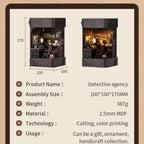 Detective Agency DIY Dollhouse Book Nook Kit
