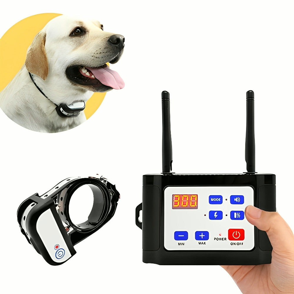 SafeZone - Wireless Dog Fence & Training Collar | Animal-Friendly Correction Methods | Rechargeable & Waterproof