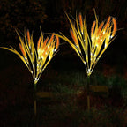 2 piece pack solar wheat ear lights