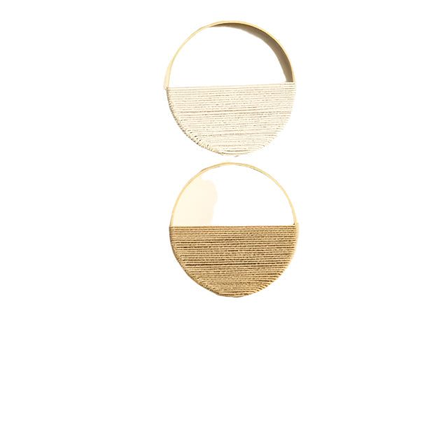 Circular Macrame Wall Decor with Symmetrical Design
