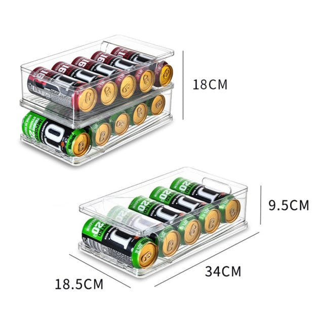 2-Tier Roll Transparent Organizer Holder