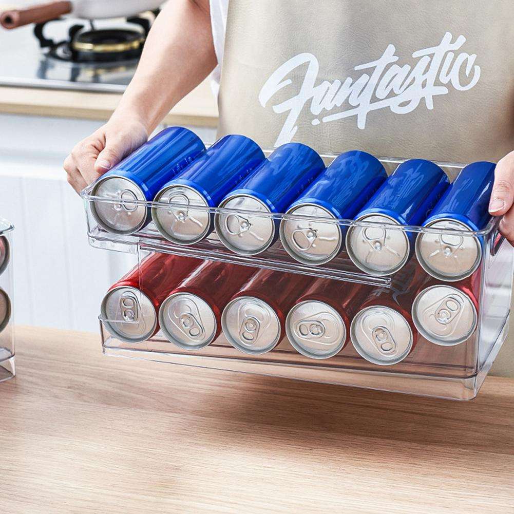 2-Tier Roll Transparent Organizer Holder