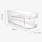 2-Tier Roll Transparent Organizer Holder