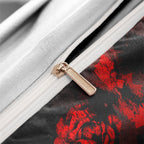 GothicLuxe - Skull & Rose-Themed Bed Set