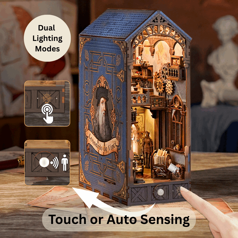 Leonardo da Vinci DIY Book Nook Kit