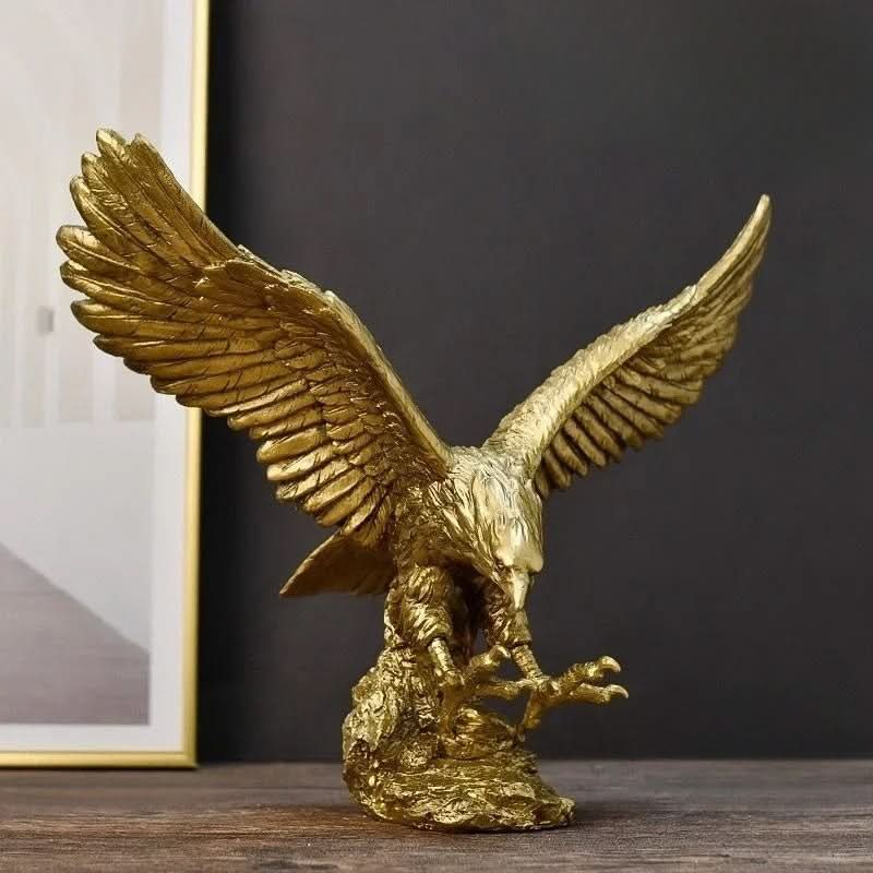 Golden Eagle Statue – Luxury Decor