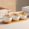 Harmony of taste and design – ceramic containers with bamboo lids
