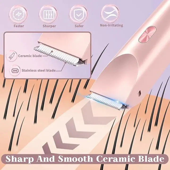 2-in-1 Women's Trimmer – Gentle & precise for face & body