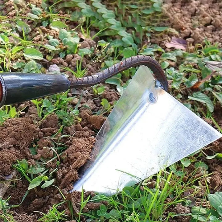 2-in-1 Stainless Steel Triangle Weed Remover & Soil Loosener