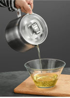 2-in-1 Stainless Steel Fat Filter Pot – Frying & Oil Straining in One