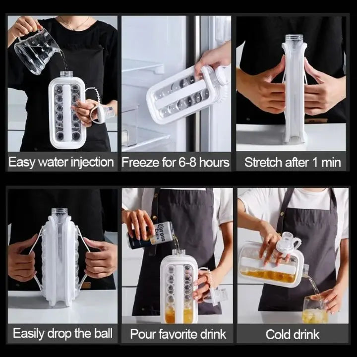 2-in-1 Ice Cube Maker – Ideal for Cocktails & Drinks