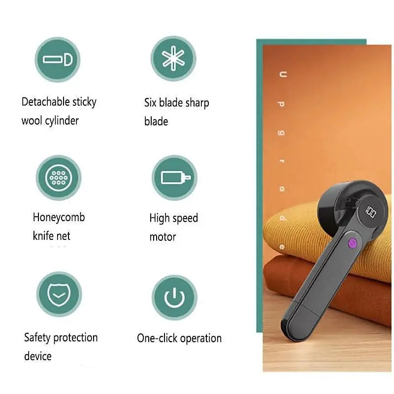 2-in-1 Electric Lint Remover for Flawless Fabrics