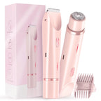 2-in-1 Electric Razor for Women with Dual Head Design