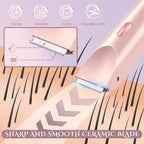 2-in-1 Electric Razor for Women with Dual Head Design