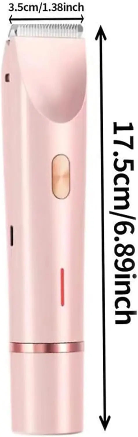 2-in-1 Electric Razor for Women with Dual Head Design