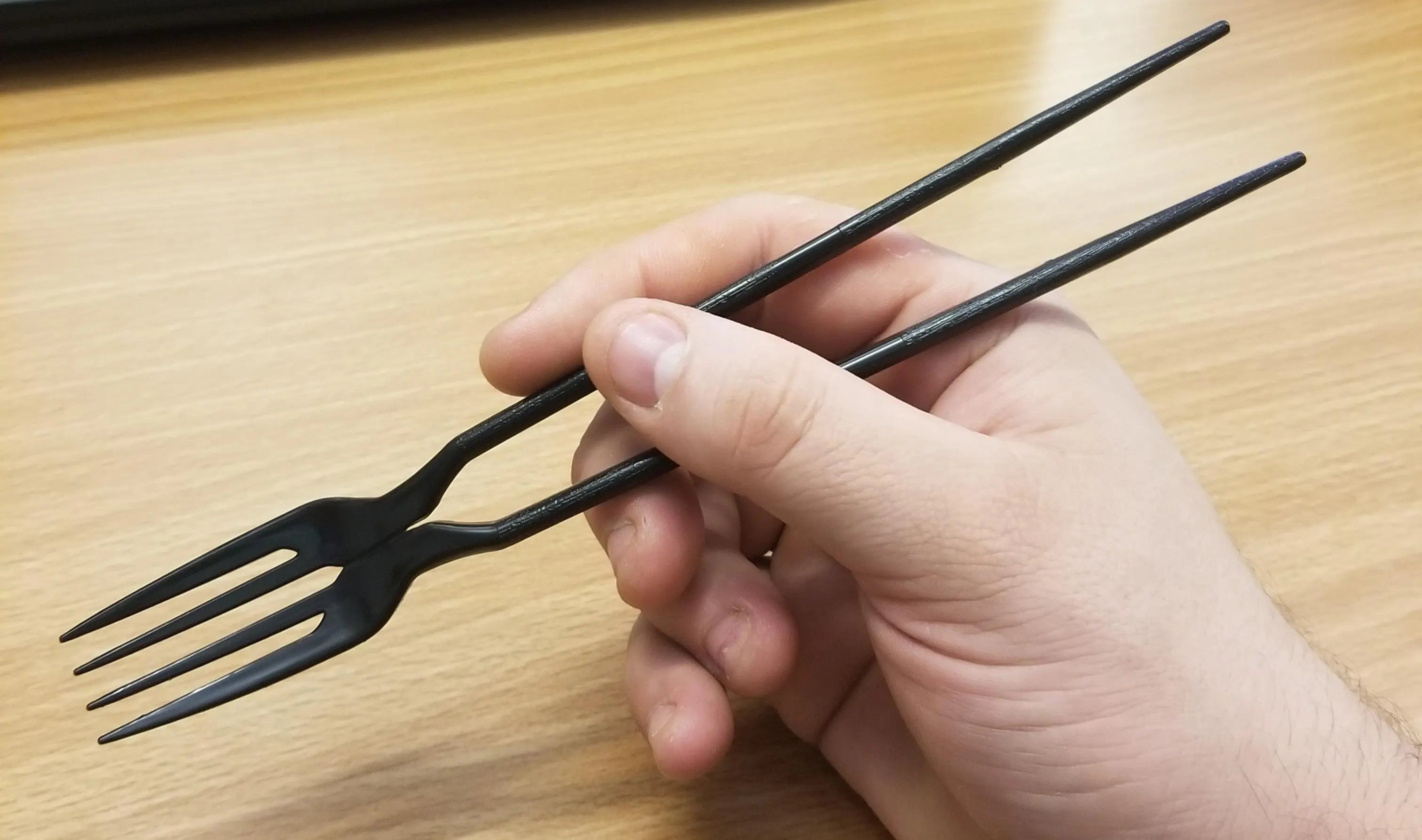 2-in-1 Fork & Chopsticks – Ideal for Pasta, Sushi, Salad & Dessert