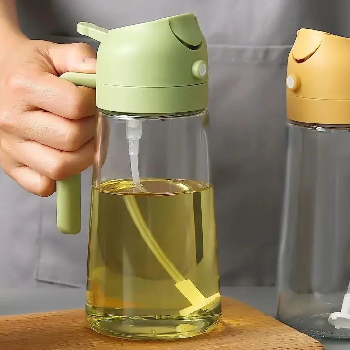 2-in-1 Glass Oil Sprayer & Dispenser