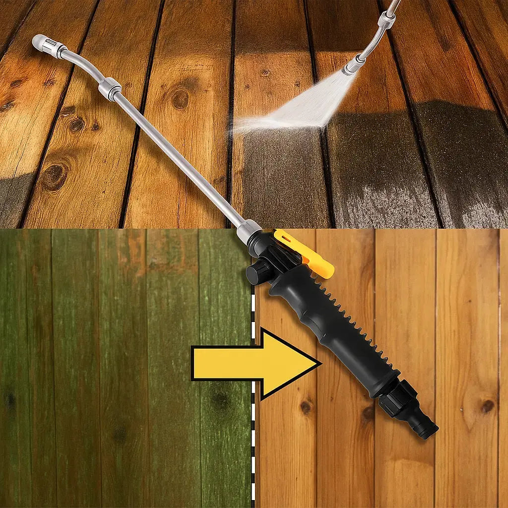 2-in-1 High Pressure Cleaner Attachment – Transforms the Garden Hose into a Water Jet