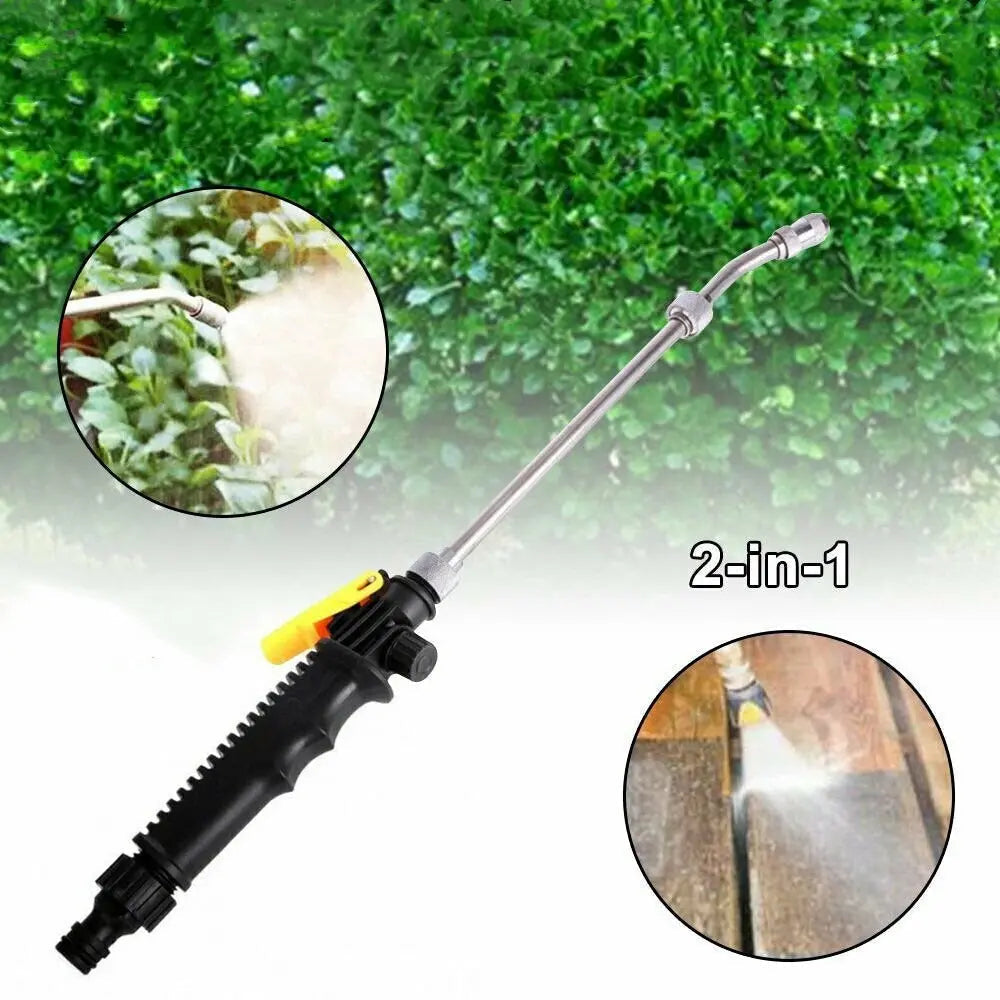 2-in-1 High Pressure Cleaner Attachment – Transforms the Garden Hose into a Water Jet