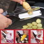 2 in 1 Kitchen Scissors & Board