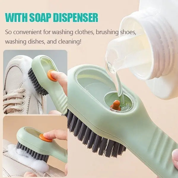 2-in-1 Cleaning Brush with Soap Dispenser – Cleanliness Made Easy