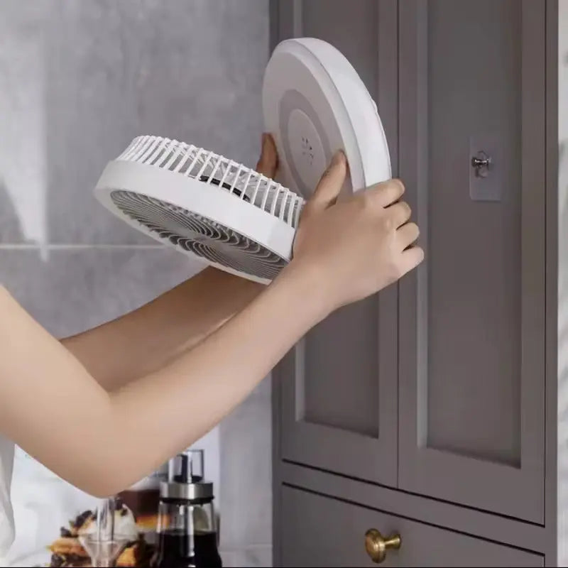 2-in-1 Fan for Wall & Table – Quiet, Space-saving & Powerful