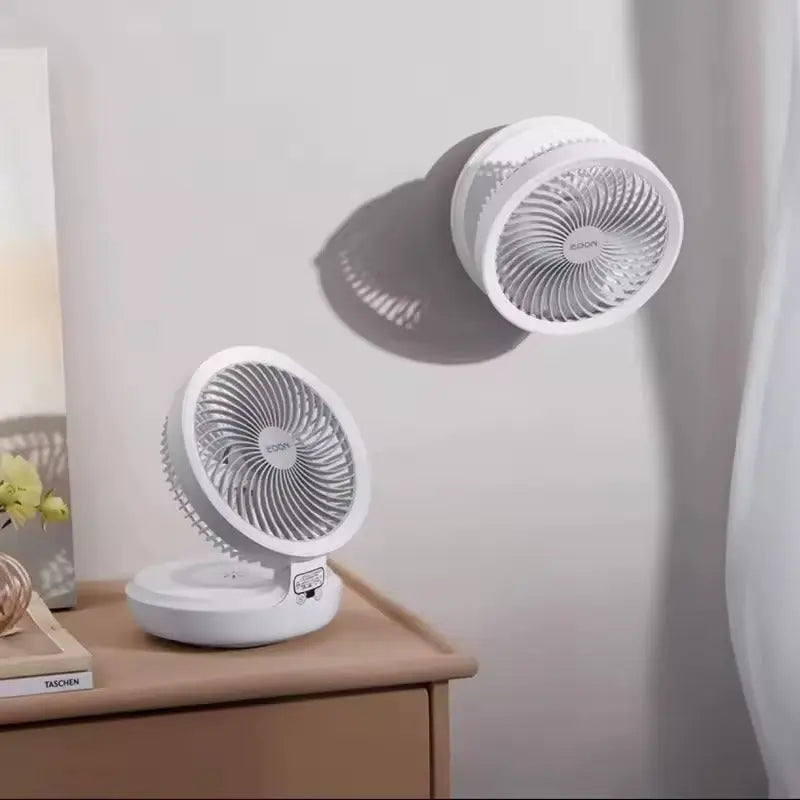 2-in-1 Fan for Wall & Table – Quiet, Space-saving & Powerful