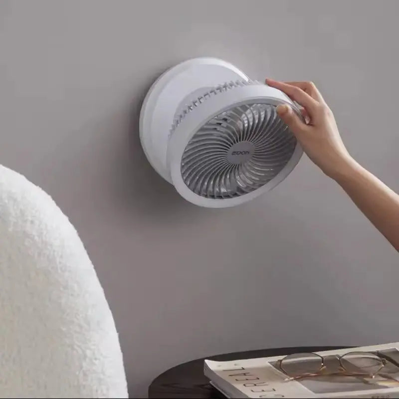 2-in-1 Fan for Wall & Table – Quiet, Space-saving & Powerful