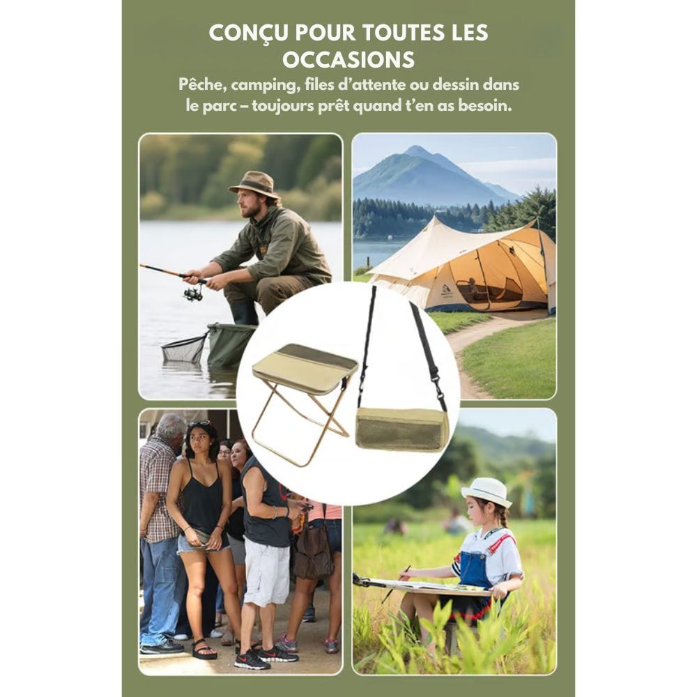 2-in-1 Chair Bag – Ultralight Foldable Backpack with Built-In Seat
