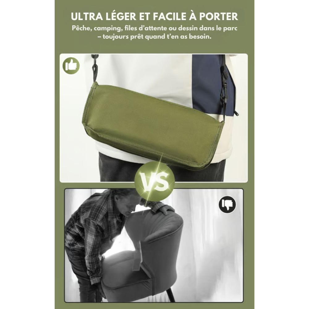 2-in-1 Chair Bag – Ultralight Foldable Backpack with Built-In Seat