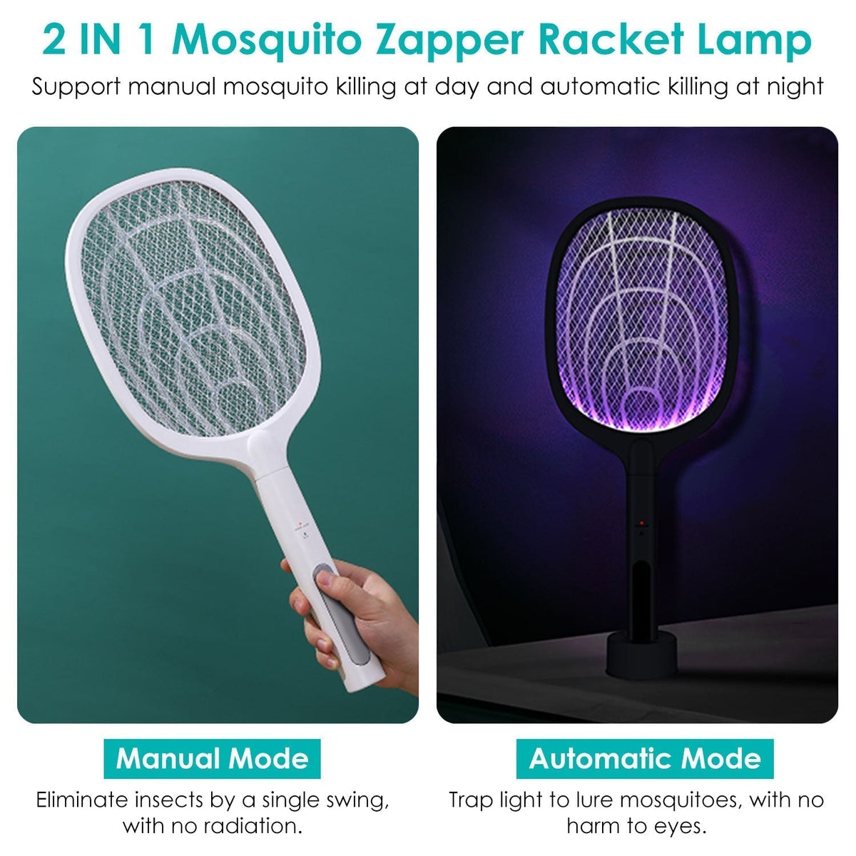 2-in-1 Electric Rechargeable Insect Killer