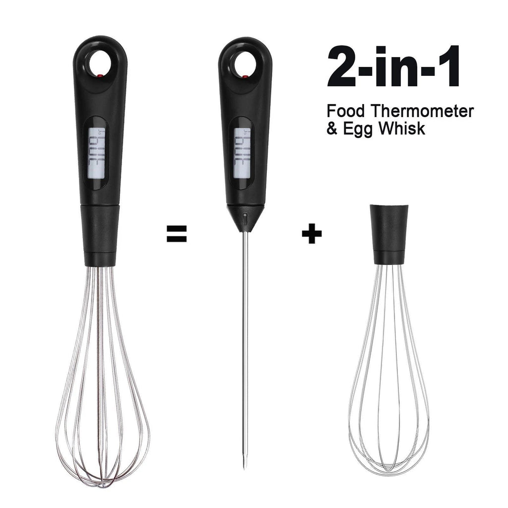 2-in-1 Instant-Read Food Thermometer and Egg Beater
