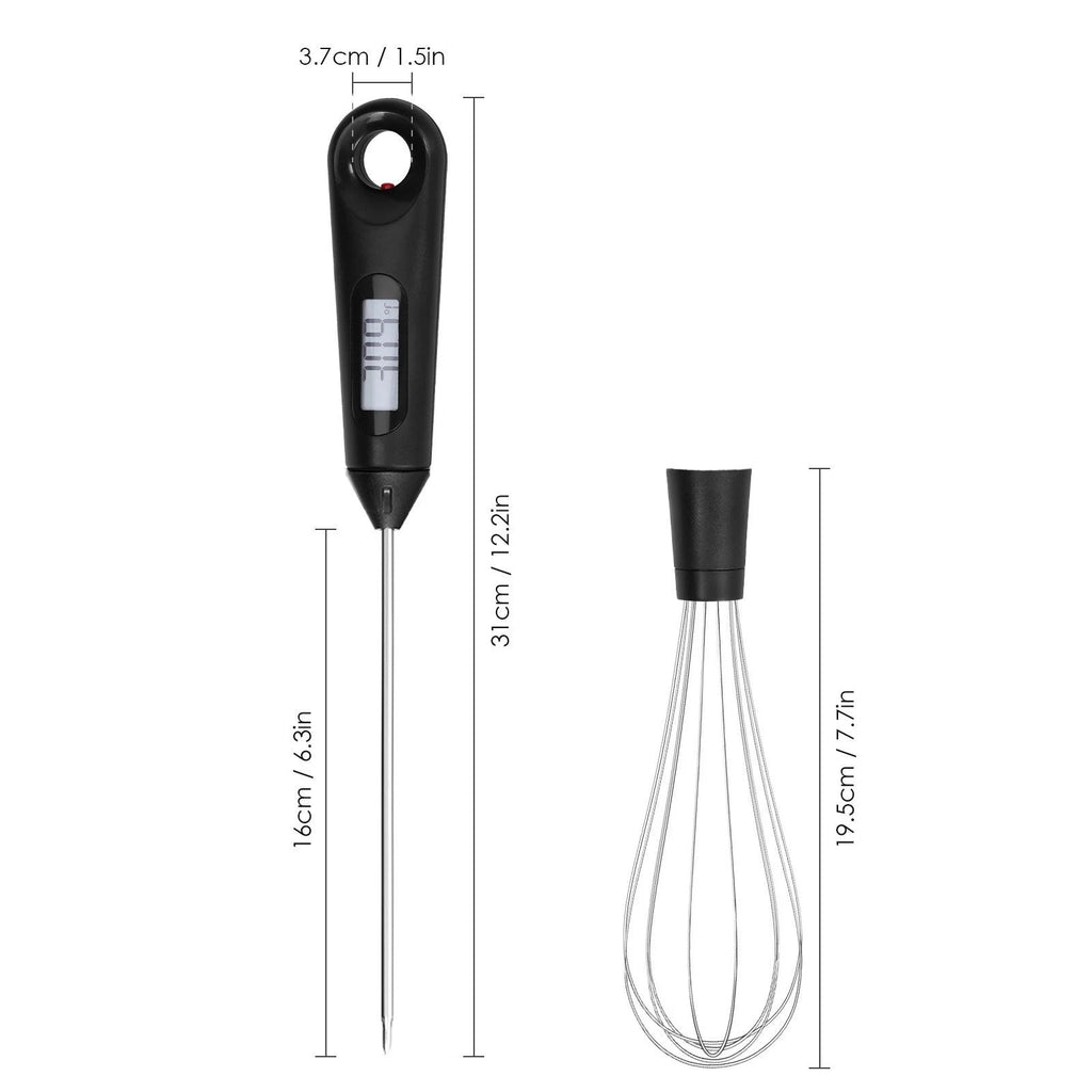 2-in-1 Instant-Read Food Thermometer and Egg Beater