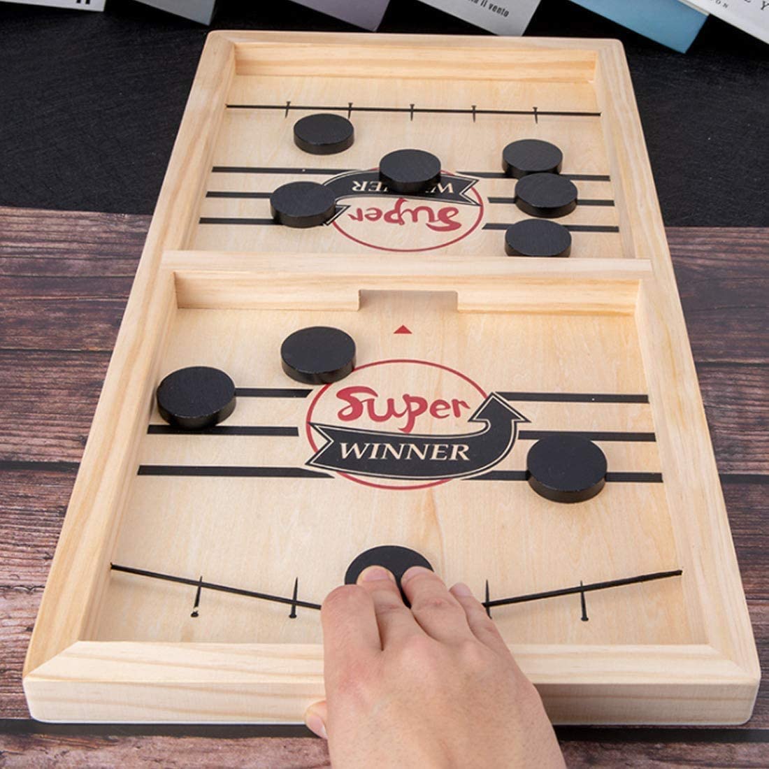 2-in-1 Table Football & Shuffleboard Fun – GameMaster