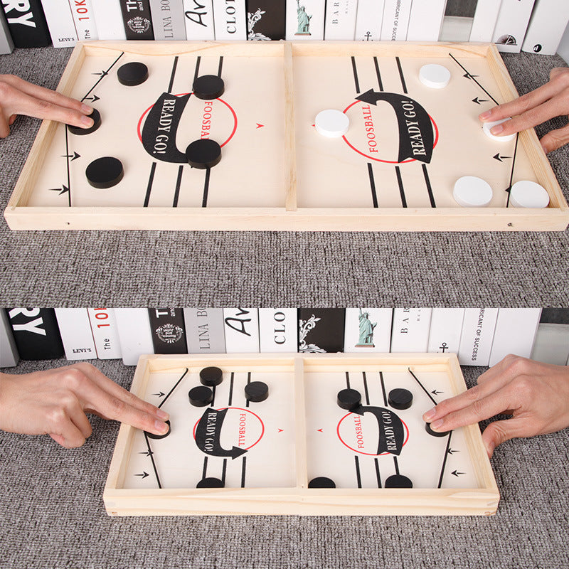 2-in-1 Table Football & Shuffleboard Fun – GameMaster